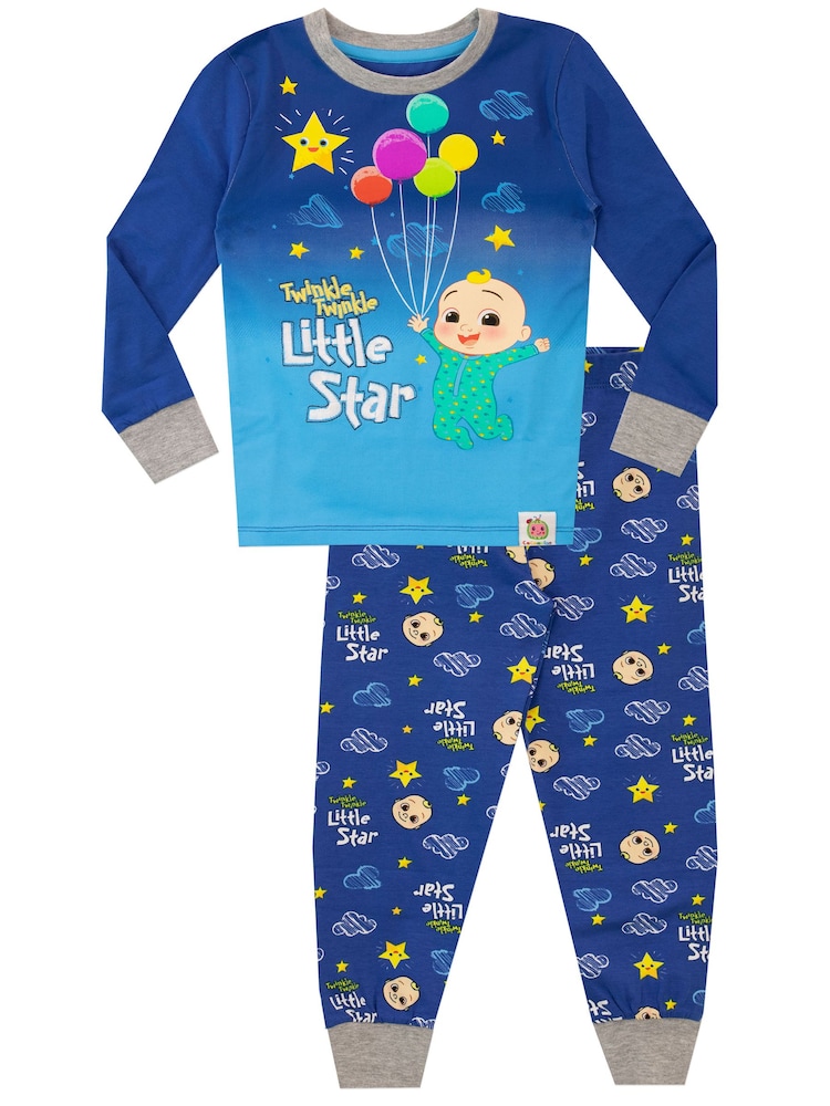 Character Blue Cocomelon Boys CoComelon Snuggle Fit Pyjamas - Image 1 of 3