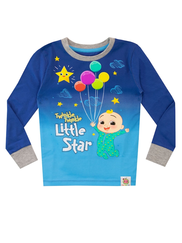 Character Blue Cocomelon Boys CoComelon Snuggle Fit Pyjamas - Image 2 of 3