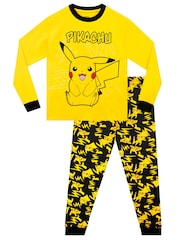 Character Yellow Pokemon Pikachu 100% Cotton Pyjamas - Image 1 of 5