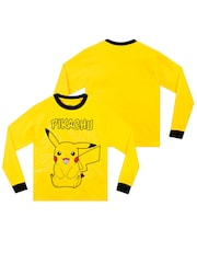 Character Yellow Pokemon Pikachu 100% Cotton Pyjamas - Image 2 of 5