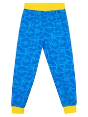 Character Blue Pokemon Printed Long Sleeve Pyjamas - Image 2 of 4