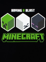 Character Black 100% Cotton Minecraft Pyjamas - Image 4 of 11