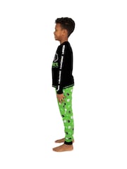 Character Black 100% Cotton Minecraft Pyjamas - Image 7 of 11