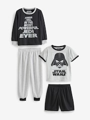 Character Black Star Wars Pyjamas 2 Pack - Image 2 of 3