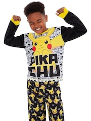 Character Black Pikachu Pokemon Pyjama Set - Image 4 of 7
