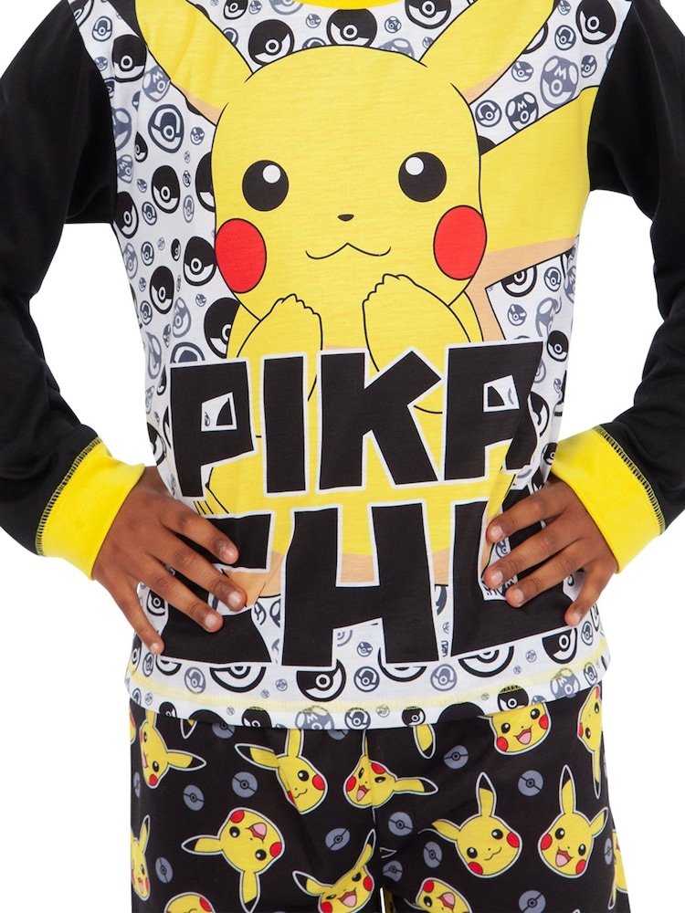 Character Black Pikachu Pokemon Pyjama Set - Image 7 of 7