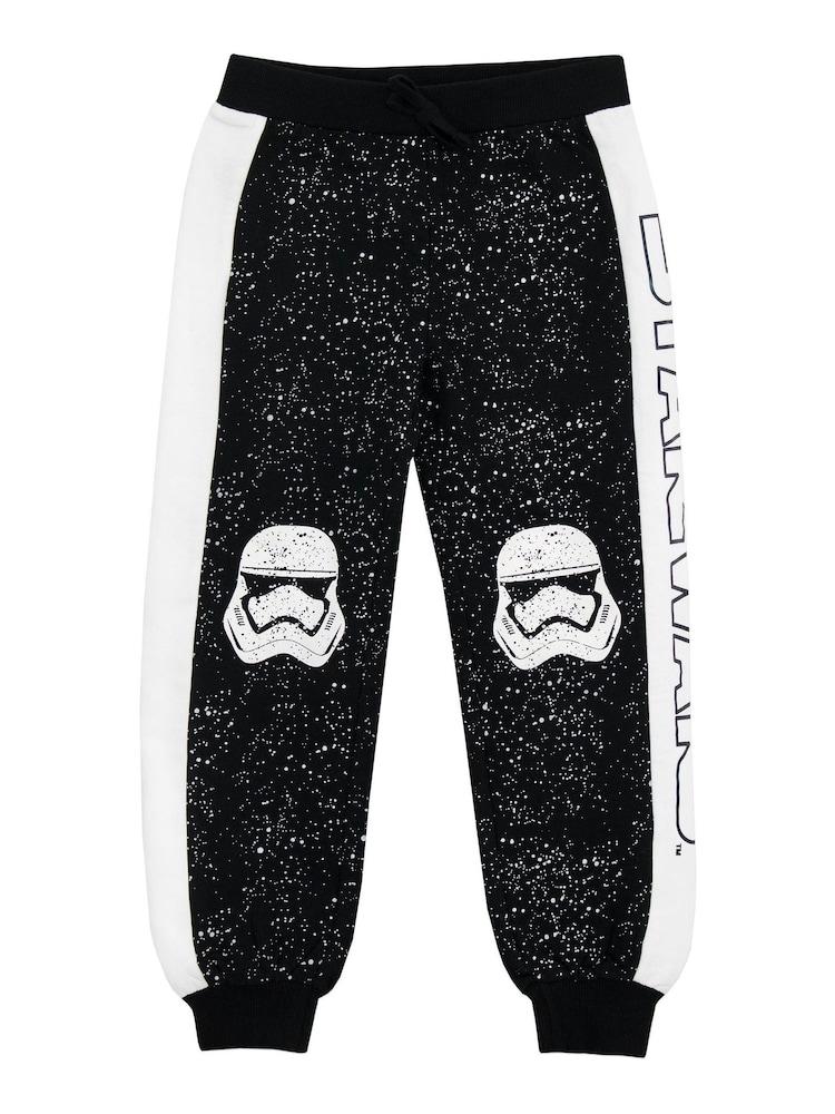 Character Black Star Wars 100% Cotton Joggers - Image 1 of 3 Character Black Star Wars 100% Cotton Joggers - Image 1 of 3