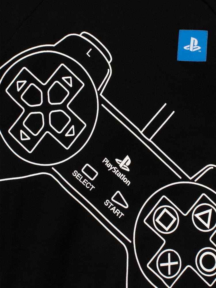 Character Black 100% Cotton PlayStation Sweatshirt - Image 3 of 3 Character Black 100% Cotton PlayStation Sweatshirt - Image 3 of 3