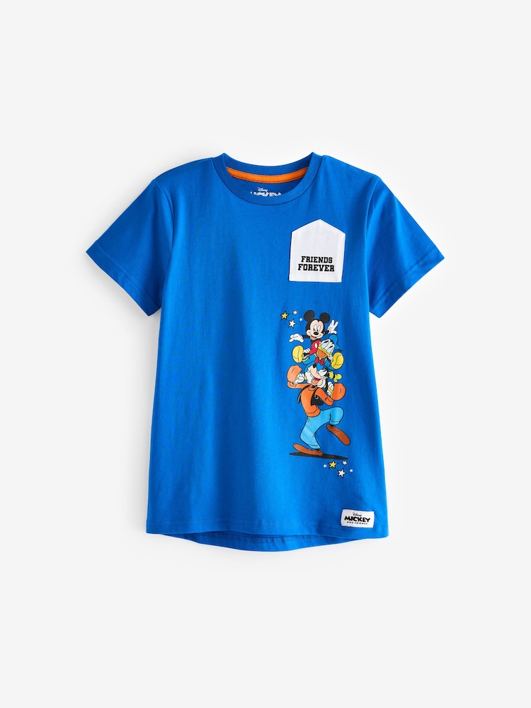 Character Black 100% Cotton Mickey Mouse T-Shirt 2 Pack - Image 2 of 5