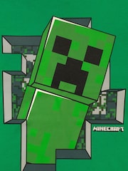 Character Green 100% Cotton Minecraft Creeper T-Shirt - Image 3 of 4