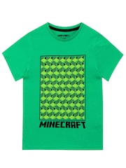 Character Green 100% Cotton Minecraft T-Shirt - Image 1 of 2