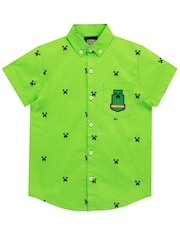 Character Green 100% Cotton Minecraft Shirt - Image 1 of 2
