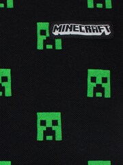 Character Black Minecraft Polo Shirt - Image 4 of 4