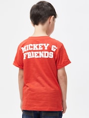Character Red 100% Cotton Mickey Mouse Donald & Goofy T-Shirt - Image 2 of 9