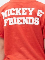 Character Red 100% Cotton Mickey Mouse Donald & Goofy T-Shirt - Image 4 of 9