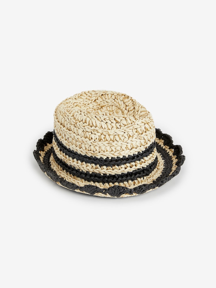 Black Trim Trilby Hat (3mths-16yrs) - Image 1 of 2