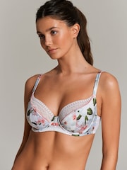 B by Ted Baker soutien-gorge blanc à fleurs non rembourré à armatures - Image 9 de 14
