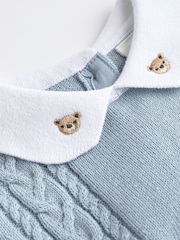 Blue Bear 100% Cotton Knitted Baby Top and Bloomer Short Set (0mths-2yrs) - Image 6 of 7