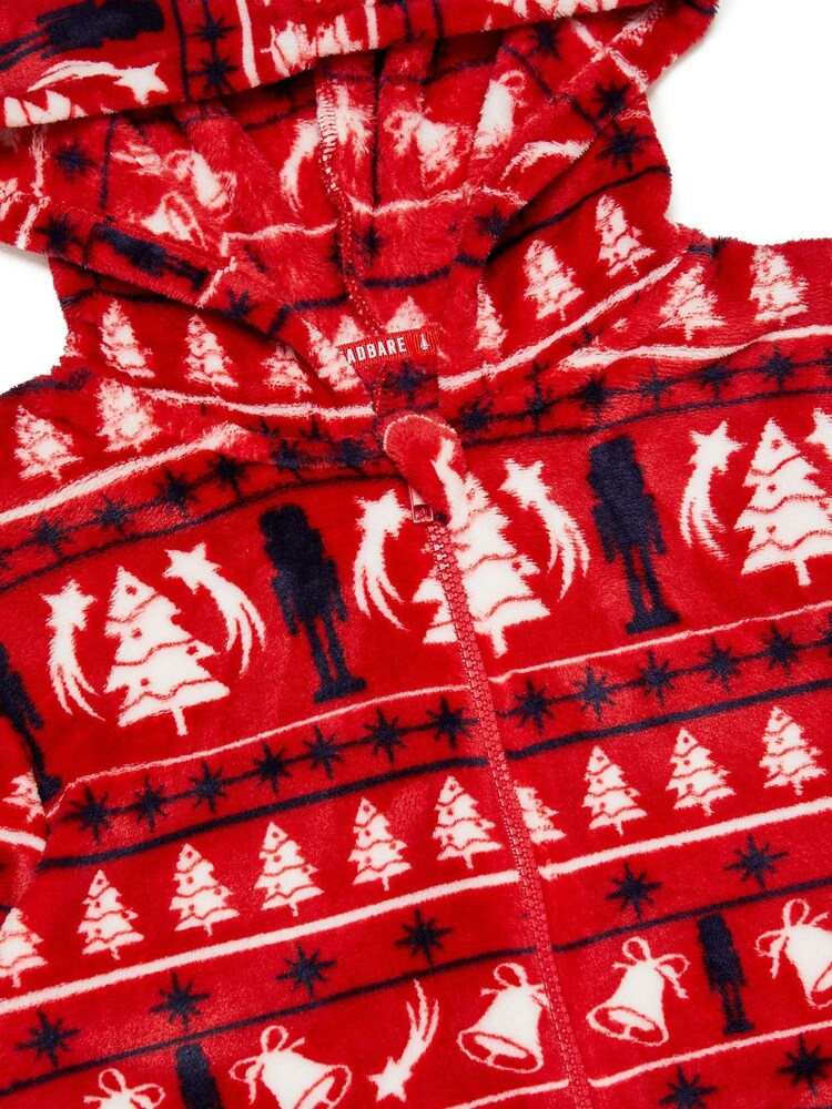 Threadboys Red Christmas Loungewear All-In-One - Image 6 of 6
