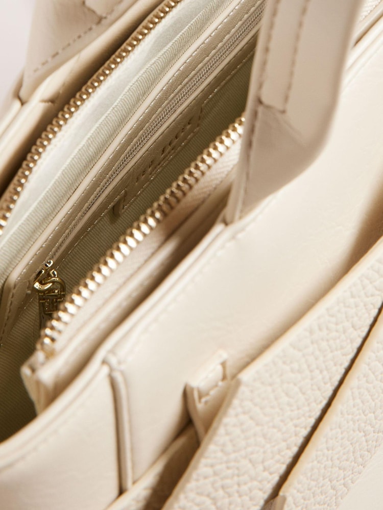 Ted Baker Cream Jimsa Knot Bow Tote Bag - Image 4 of 4