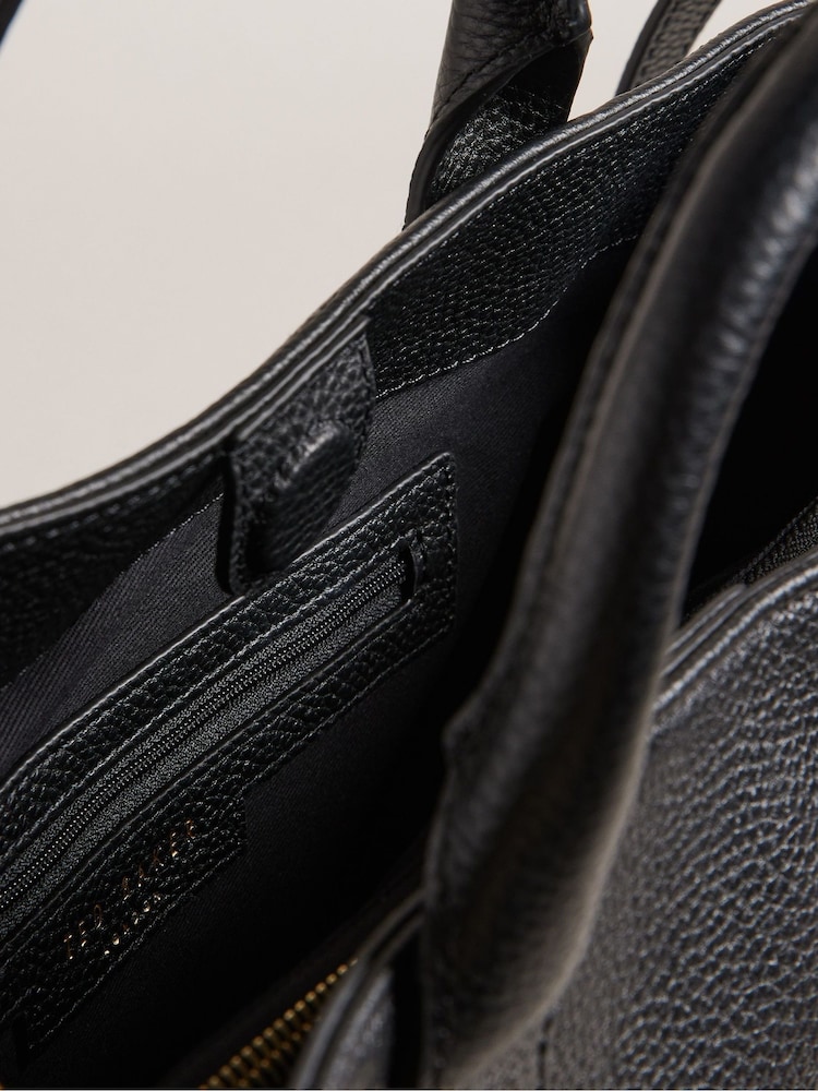 Ted Baker Black Winisie Large Webbing Pebble Bag - Image 4 of 4