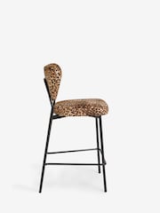 Rockett St George Leopard Love Velvet Perfect Bar Stool - Image 4 of 6