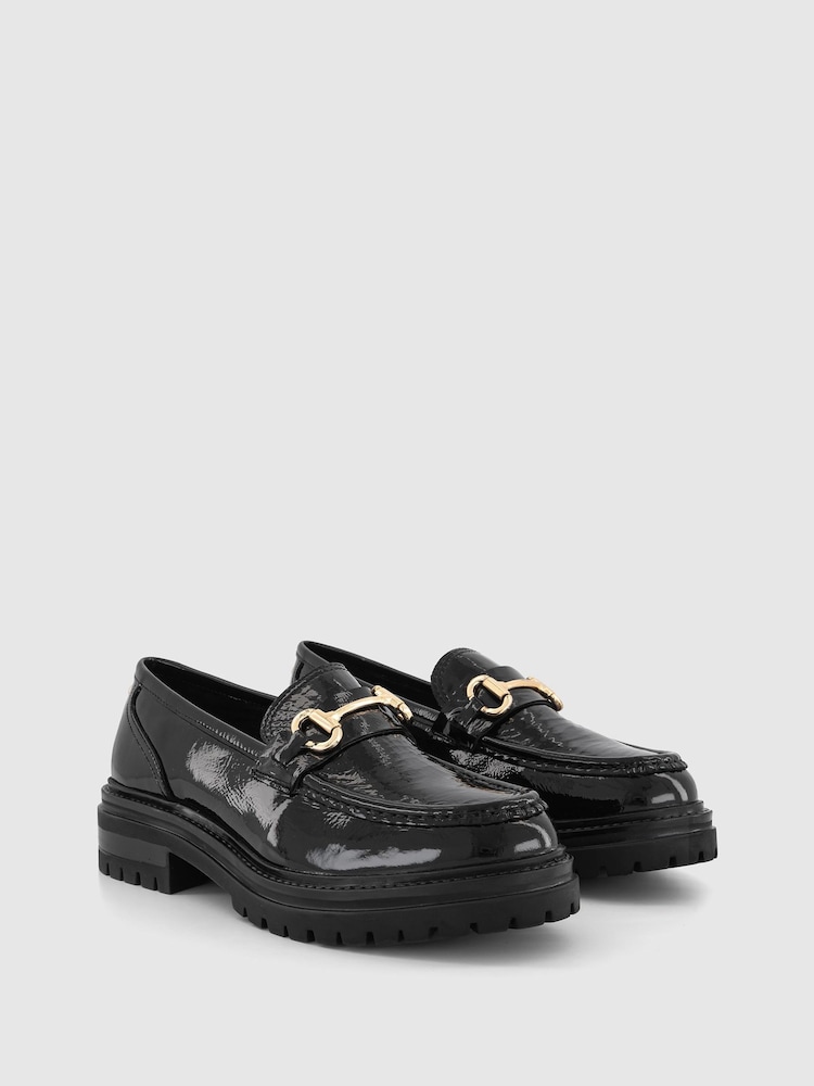 Office Franks Loafer aus Lackleder mit Trense - Bild 2 von 4 Office Franks Loafer aus Lackleder mit Trense - Bild 2 von 4