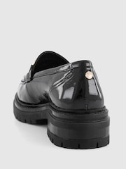Office Black Franks Patent Leather Chunky Snaffle Loafers - Image 3 of 4