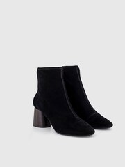 Office Black Suede Sock Ash Ankle Boots - Image 3 of 4