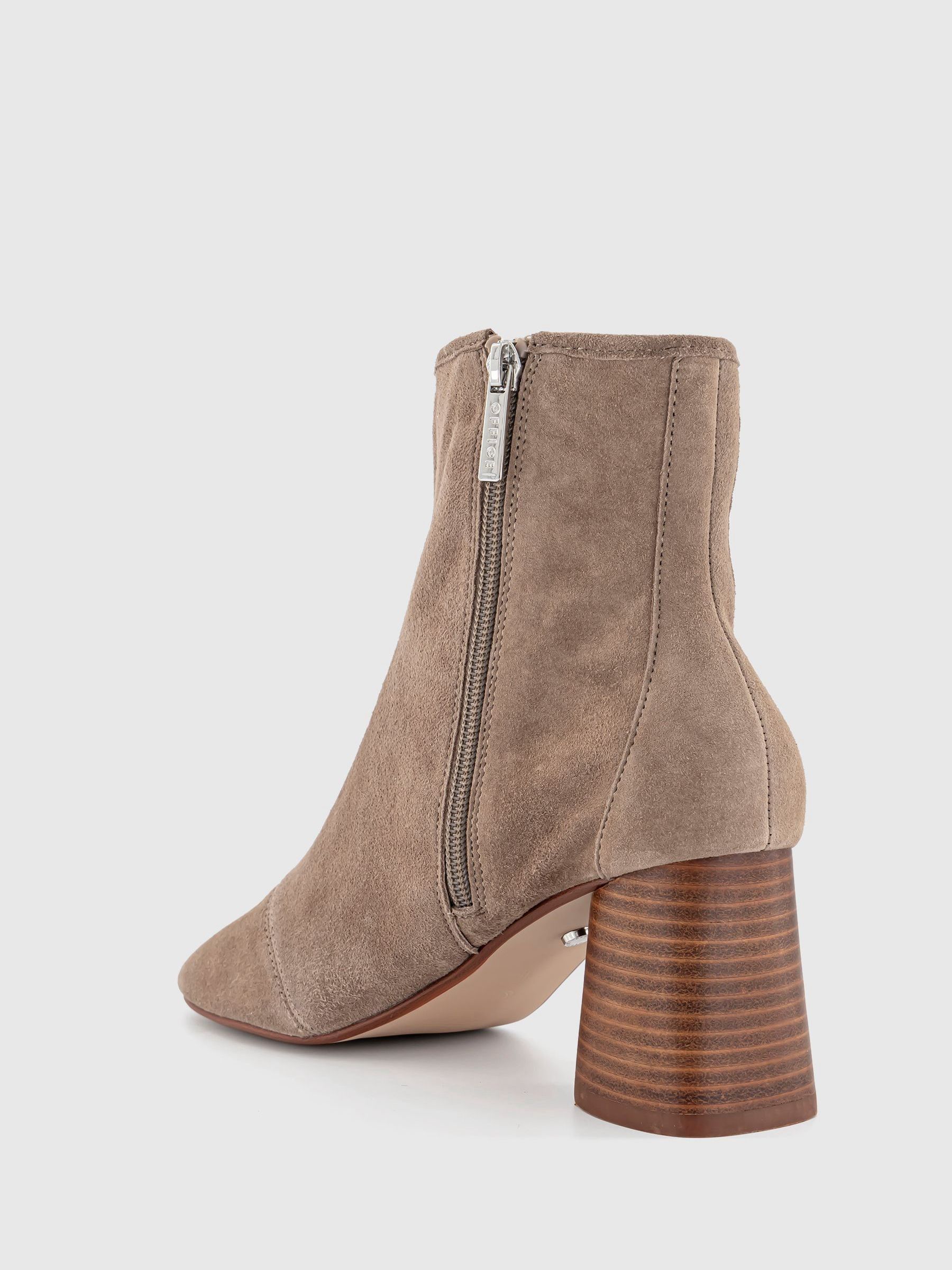 Buy Office Brown Suede Sock Ankle Ash Boots from Next Luxembourg
