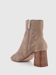 Office Brown Suede Sock Ankle Ash Boots - Image 2 of 4