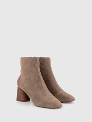 Office Brown Suede Sock Ankle Ash Boots - Image 3 of 4