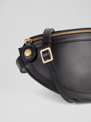 LK Bennett Black Leather Greta Cross-Body Bag - Image 4 of 6