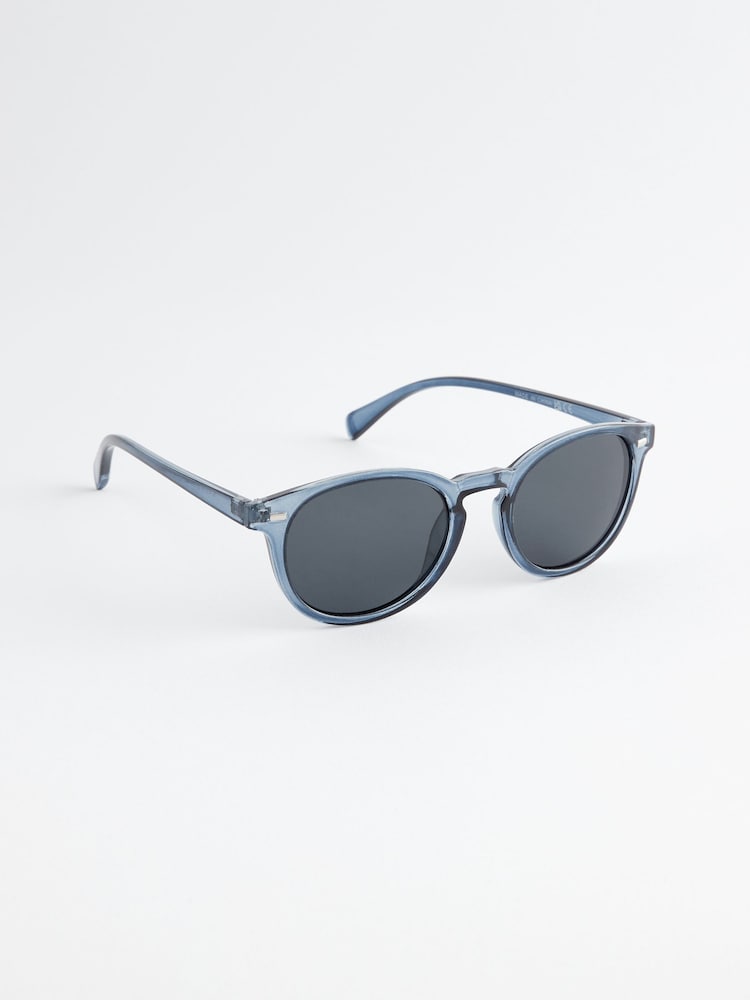 Blue Round Polarised Sunglasses - Image 2 of 5 Blue Round Polarised Sunglasses - Image 2 of 5