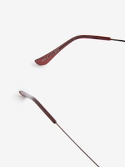 Gun Metal and Brown Round Polarised Sunglasses - Image 6 of 6
