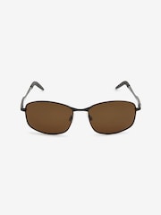 Black and Brown Classic Polarised Sunglasses - Image 2 of 5