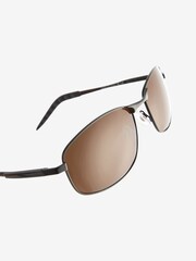 Black and Brown Classic Polarised Sunglasses - Image 4 of 5