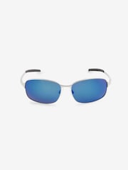 Silver and Blue Classic Polarised Sunglasses - Image 3 of 5
