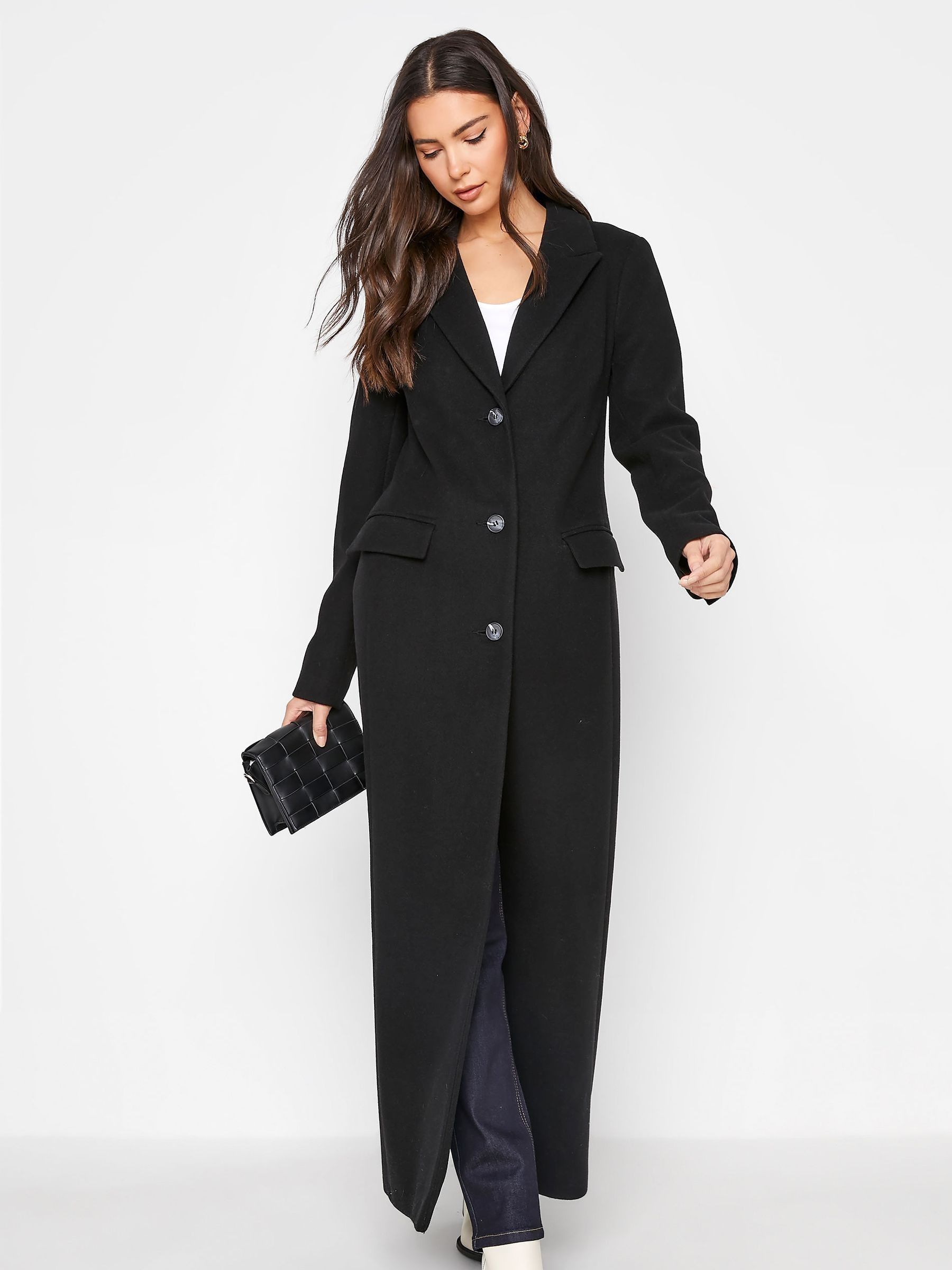 Buy Long Tall Sally Black Long Formal Coat from Next USA