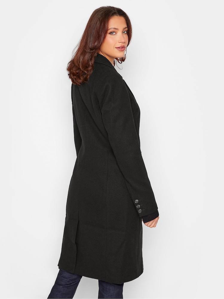 Long Tall Sally Black Midi Formal Coat - Image 2 of 4