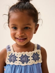 Denim Crochet Playsuit (3mths-7yrs) - Image 3 of 7