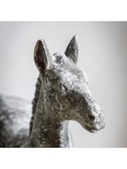 Gallery Home White Antique Alameda Horse Sculpture - Image 3 of 6