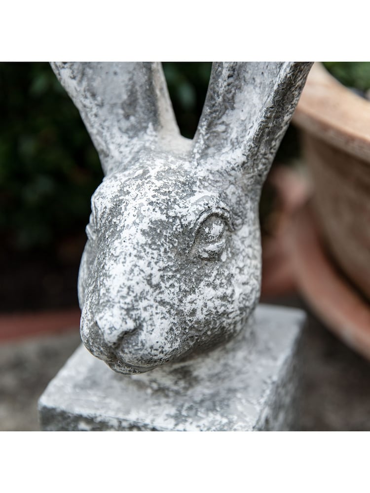 Gallery Home White Harry Hare Large Distressed Ornaments Sculpture - Image 2 of 6 Gallery Home White Harry Hare Large Distressed Ornaments Sculpture - Image 2 of 6