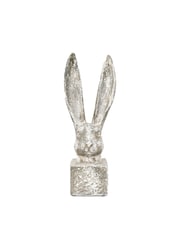 Gallery Home White Harry Hare Large Distressed Ornaments Sculpture - Image 3 of 6