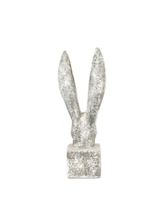 Gallery Home White Harry Hare Large Distressed Ornaments Sculpture - Image 4 of 6