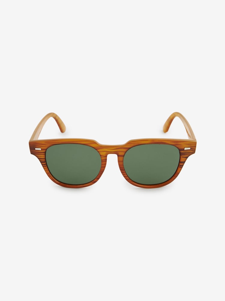Brown Round Polarised Sunglasses - Image 2 of 5