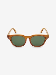 Brown Round Polarised Sunglasses - Image 3 of 5
