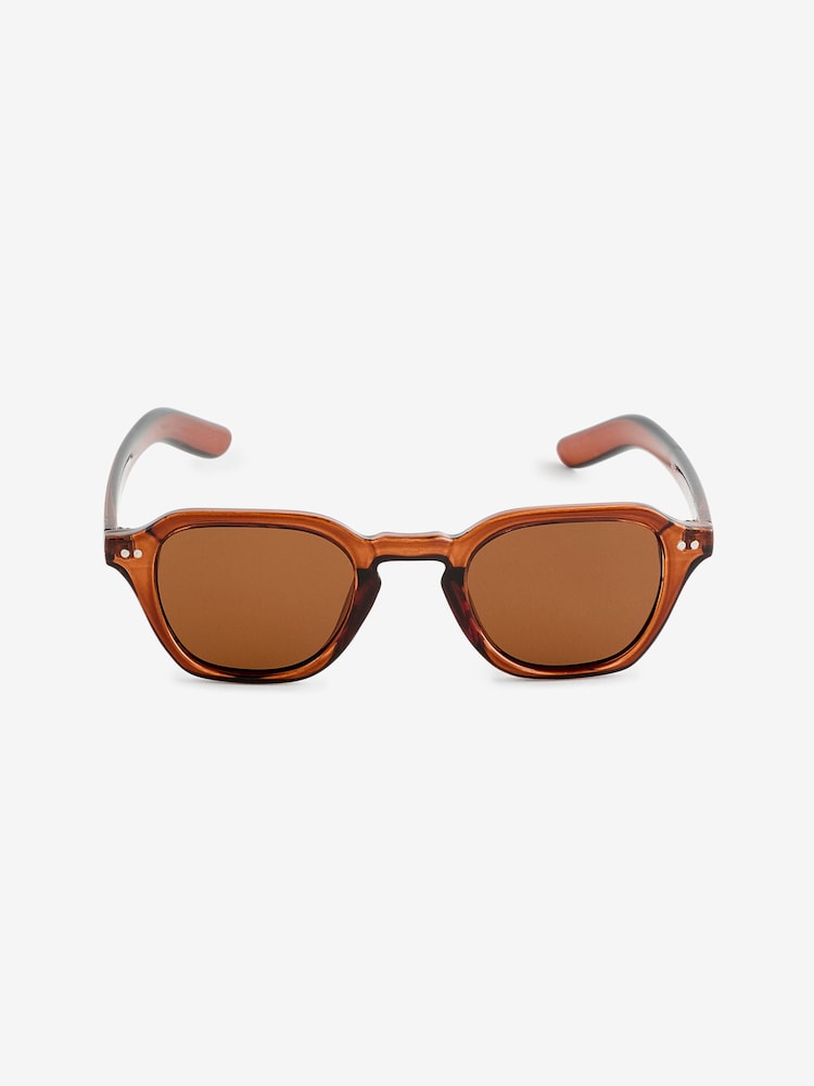 Brown Round Polarised Sunglasses - Image 3 of 3