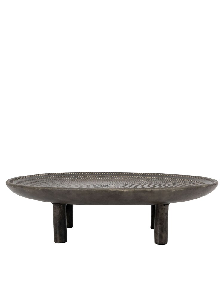 Gallery Home Black Hayfork Large Footed Tray - Image 1 of 1