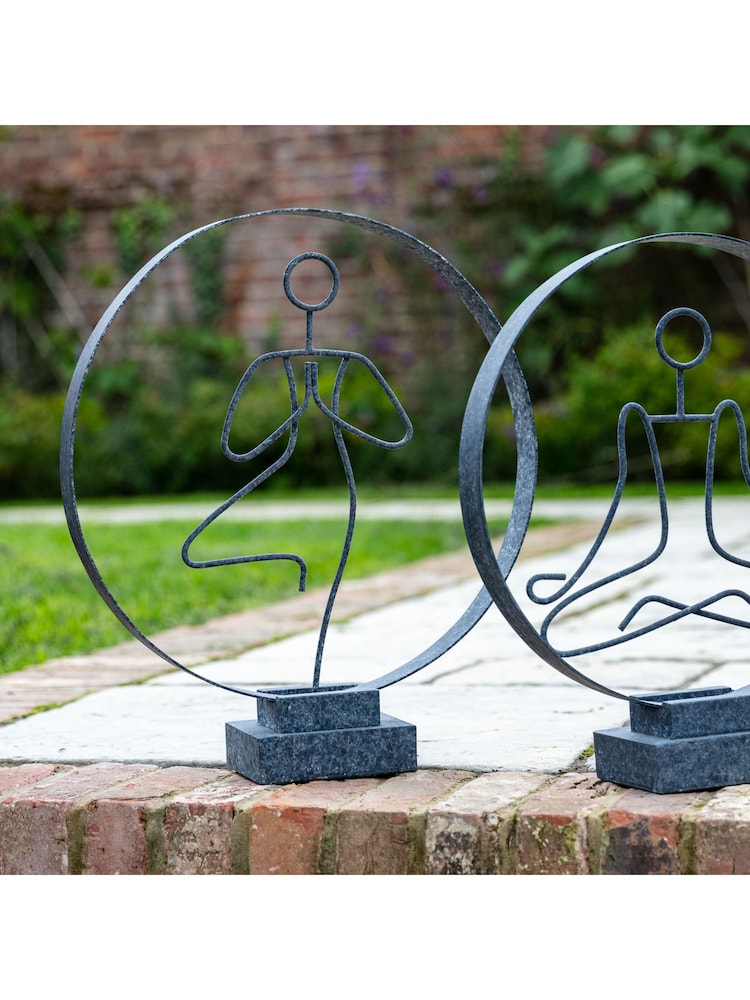 Gallery Home Black Tree Pose Sculpture - Image 1 of 8